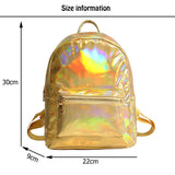 Summer hologram laser backpack for girls