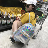 Summer hologram laser backpack for girls