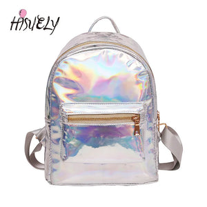 Summer hologram laser backpack for girls