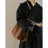 Stone Pattern Bucket Bag Braided Shoulder Messenger Bag