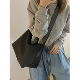 Stone Pattern Bucket Bag Braided Shoulder Messenger Bag