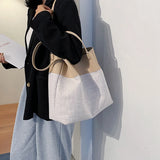 Stone Pattern Bucket Bag Women Underarm Bag