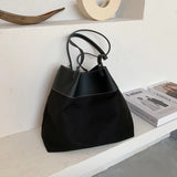 Stone Pattern Bucket Bag Women Underarm Bag