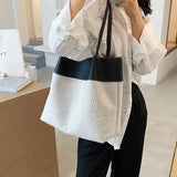 Stone Pattern Bucket Bag Women Underarm Bag