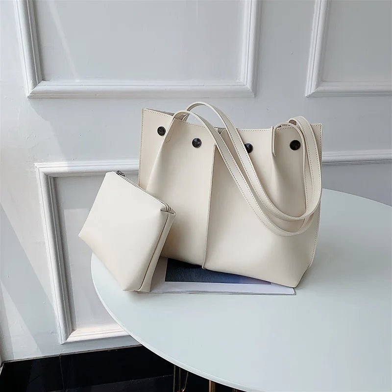 Stone Pattern Bucket Bag Casual Braided Shoulder Messenger Bag