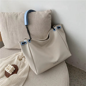Stone Pattern Bucket Bag Braided Shoulder Bag