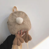 Winter Faux Fur Bucket Bag Small Plush Handbag