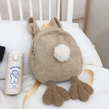 Winter Faux Fur Bucket Bag Small Plush Handbag