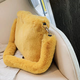 Plush Shoulder Bags Soft Fur Hobo Lady Handbag Large Capacity Purse