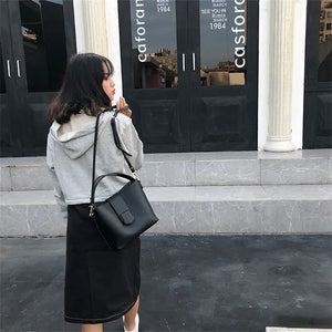 Women Handbag Leather Shoulder Bags 2 sets Casual Tote Bags sac a main