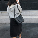 Women Handbag Leather Shoulder Bags 2 sets Casual Tote Bags sac a main