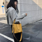 Women Handbag Leather Shoulder Bags 2 sets Casual Tote Bags sac a main