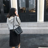 Women Handbag Leather Shoulder Bags 2 sets Casual Tote Bags sac a main