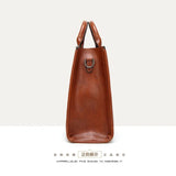 Women Leather Handbags Briefcase Shoulder Messenger Big Tote Bolsos
