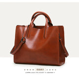 Women Leather Handbags Briefcase Shoulder Messenger Big Tote Bolsos