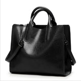 Women Leather Handbags Briefcase Shoulder Messenger Big Tote Bolsos