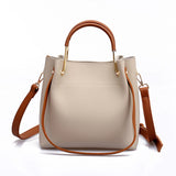Women PU Leather Handbag Large Capacity Tote Shoulder Bag