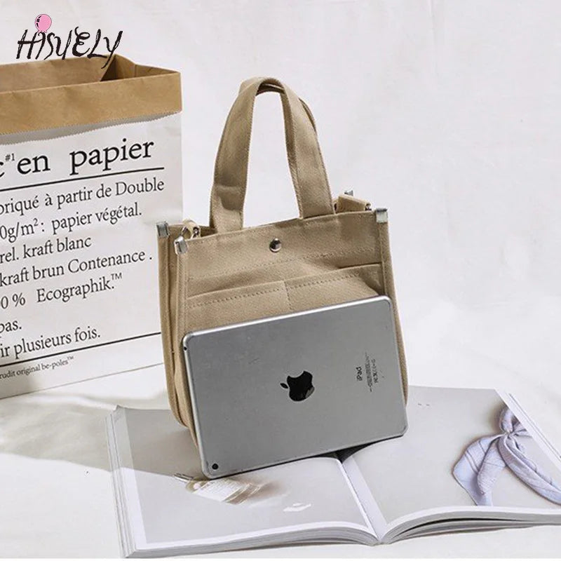 Women's Canvas Shoulder Bag Small Handbag Totes Casual Vintage Crossbody Bags
