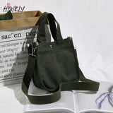 Women's Canvas Shoulder Bag Small Handbag Totes Casual Vintage Crossbody Bags
