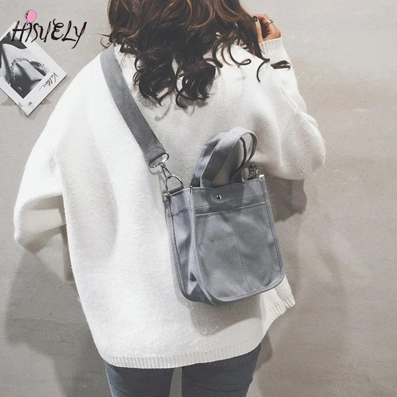 Women's Canvas Shoulder Bag Small Handbag Totes Casual Vintage Crossbody Bags
