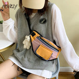 Men's Waist Bag, Women's Messenger Bag, Clear Chest Bag