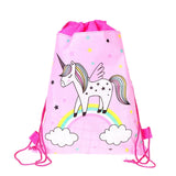 Unicorn Drawstring Bag for Girls Travel Storage Package School Backpacks