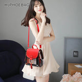PU Leather Backpack for Teen Girls School Travel Shoulder Bag
