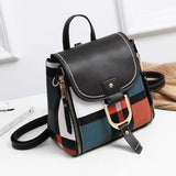 PU Leather Backpack for Teen Girls School Travel Shoulder Bag