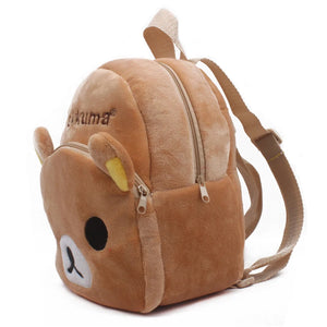 Cute Cartoon Bear Plush Kids School Bag Soft Toy Baby Student Backpack