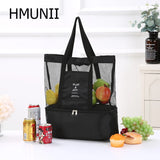 Double-Deck Grid Bag Storage Organizer for Travel Men Women