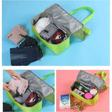 Double-Deck Grid Bag Storage Organizer for Travel Men Women
