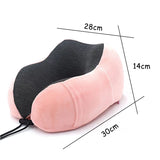 U Shaped Memory Foam Neck Pillows Soft Slow Rebound Space Travel Pillow