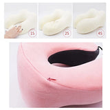 U Shaped Memory Foam Neck Pillows Soft Slow Rebound Space Travel Pillow
