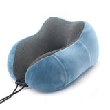 U Shaped Memory Foam Neck Pillows Soft Slow Rebound Space Travel Pillow
