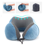 U Shaped Memory Foam Neck Pillows Soft Slow Rebound Space Travel Pillow