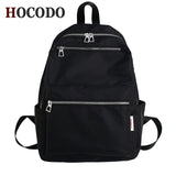 Nylon School Bag Women Backpack for Teenage Girls