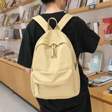 Women Backpack Teenager Girls Anti Theft Laptop Shoulder Bags Solid Travel