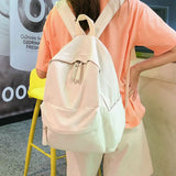 Women Backpack Teenager Girls Anti Theft Laptop Shoulder Bags Solid Travel