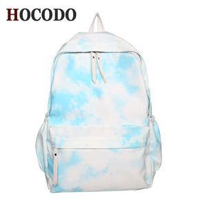 Tie-Dye Women Backpack School Bag Teenage Girls Waterproof Travel Backpack