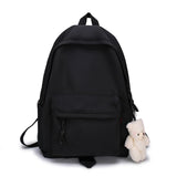 Female Canvas School Bag For Teenage Girl Casual Shoulder Rucksack