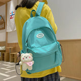 Waterproof Nylon Women Backpack Casual School Bag For Teenage Girls Shoulder Bag
