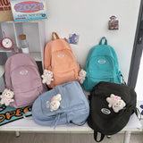 Waterproof Nylon Women Backpack Casual School Bag For Teenage Girls Shoulder Bag