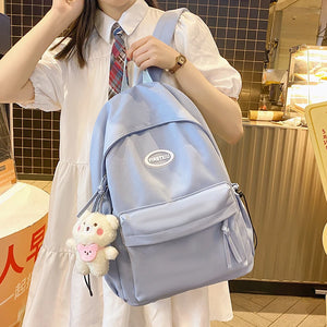Waterproof Nylon Women Backpack Casual School Bag For Teenage Girls Shoulder Bag