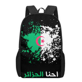 Algeria Flag Children School Bag for Toddler Printing Kid's Backpack