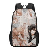Anime lesbian Citrus 3D Print School Bags for Boys Girls Backpacks