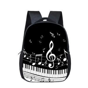 Music Note Backpack for Kids Kindergarten Bag