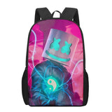 Marshmello 3D Print Kids Backpack Schoolbags For Teenager