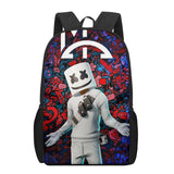 Marshmello 3D Print Kids Backpack Schoolbags For Teenager