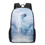 Horse 3D Pattern School Bag for Children Girls Boys Casual Book Bags