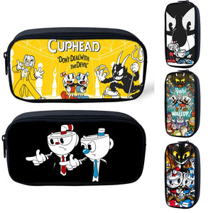 Kid's Cuphead Mugman Bag Pencil Case School Supplies